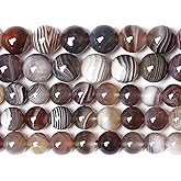6MM 60PCS Natural Gemstone Stone Botswana Sardonyx Agate Beads for Jewelry Making DIY Bracelet