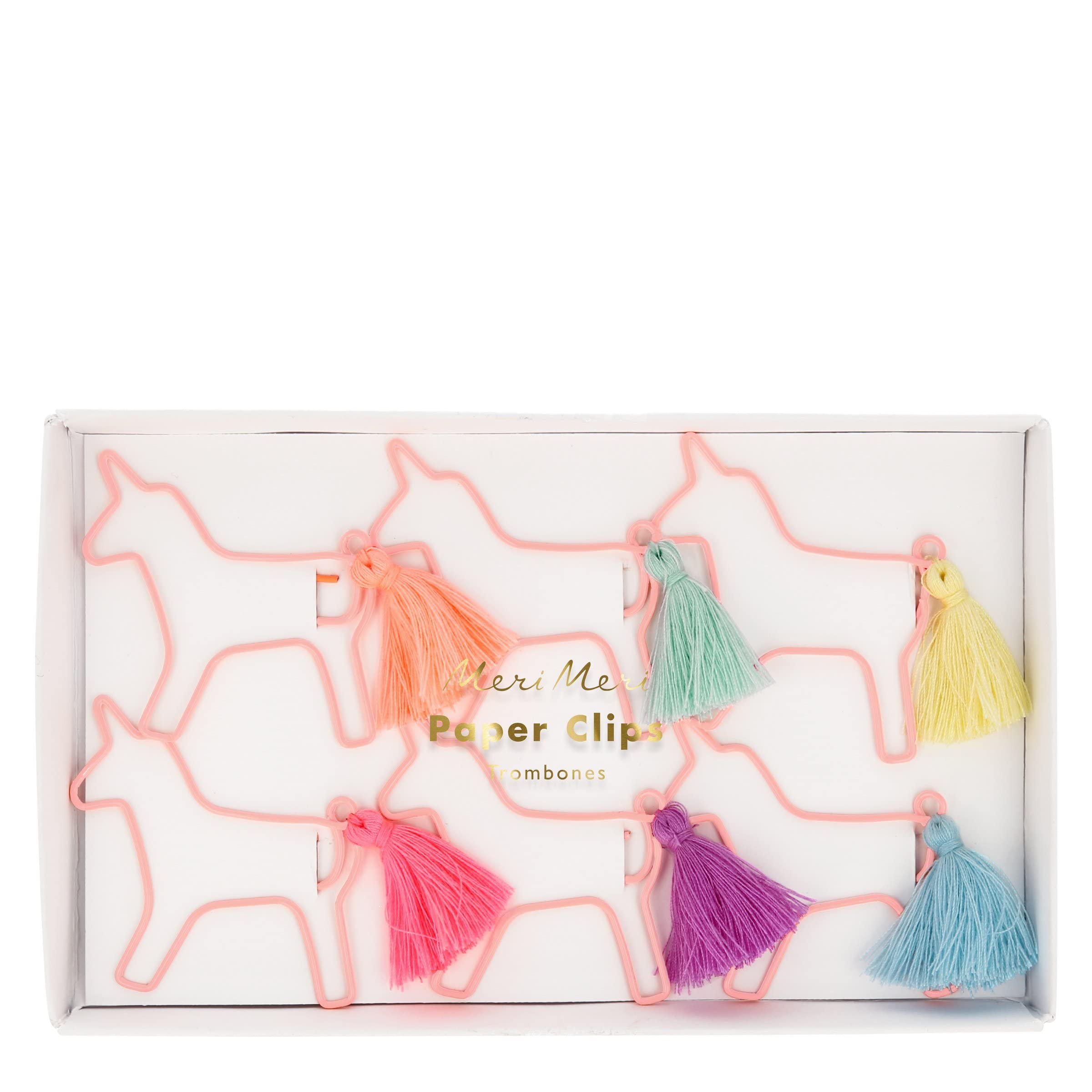 Meri Meri Unicorn Shaped Paper Clips (Pack of 6)