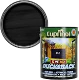 Cuprinol Ducksback 5 Year Shed and Fence Paint Black 5L view 2