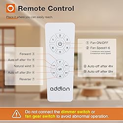 addlon Ceiling Fans, 60 Inch Indoor/Outdoor Ceiling