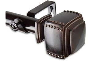 Rod Desyne 1" Bennett Curtain Rod, 160-240", Bronze