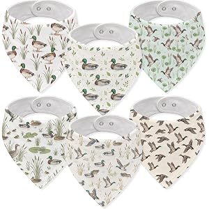 Papmiunm Baby Organic Cotton Teething Cloth Newborn Baby Burp Cloth Bandana Drool Cloth for Drooling Cotton Baby Gifts