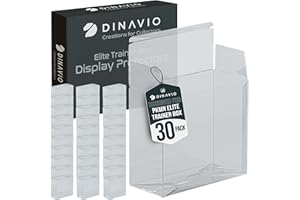 Dinavio Crafthouse PET Plastic ETB Protector Case 30 Pack - Elite Trainer Box Protector - ETB Case Compatible with Elite Trai