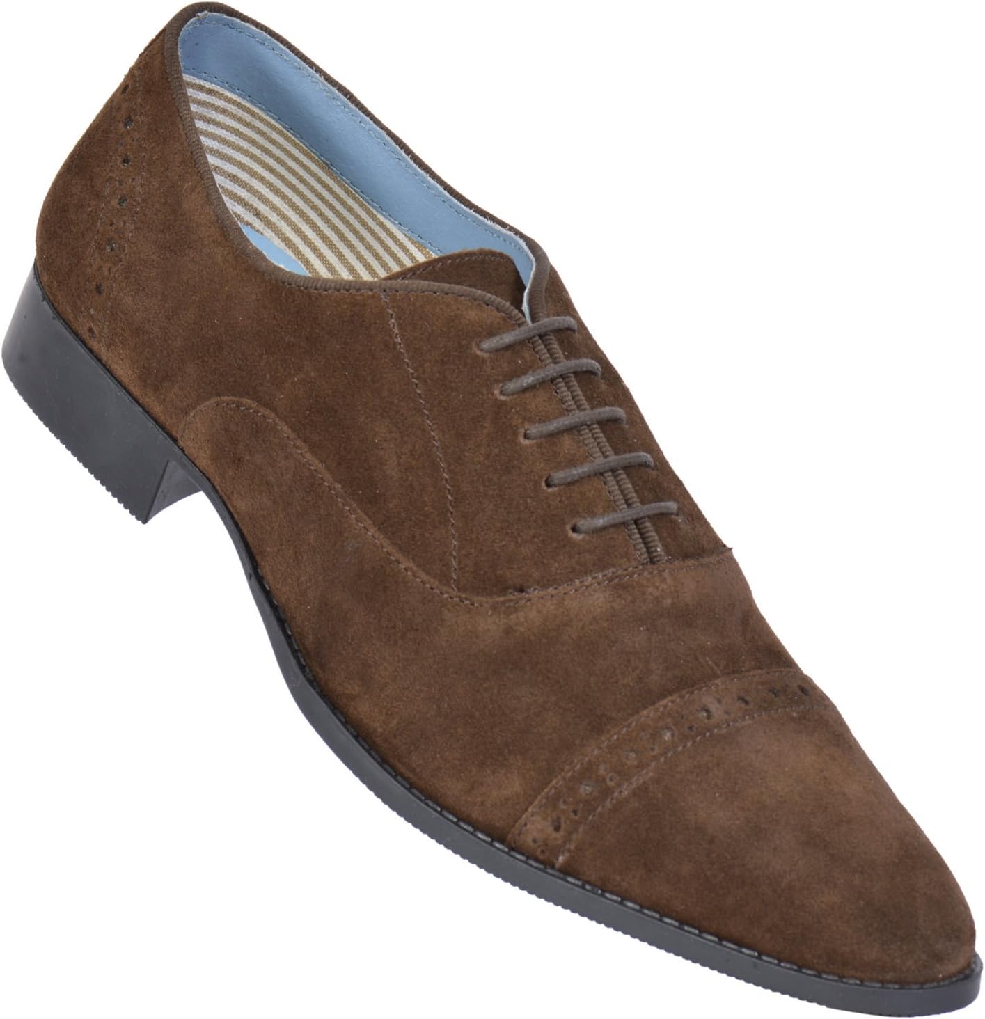 MASABIH European Standard Mens Shoes Casual Laceup Suede Leather