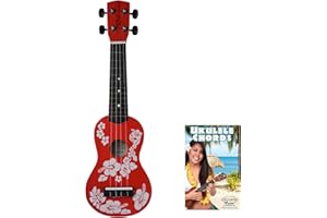 Rise by Sawtooth Beginner's Ukulele, Hibiscus Red