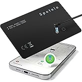 Spotelo [ Apple Mfi Certified ] Wallet Tracker Card Works with Apple find My(iOS Only) Tracking Card, Rechargrable Smart Card Tracker, 1.7mm IP68 Waterproof Item Locator for Luggage, Passport, Bags