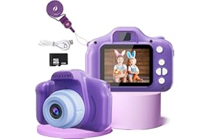 Kids Camera for 2-7 Years Old Girls Boys, NINE CUBE Toys Digital Camera for Christmas Birthday Gift,Portable Toy for Children Ages 3 4 5 6 7,Mini Toddler Camera for Kids with 32GB SD Card