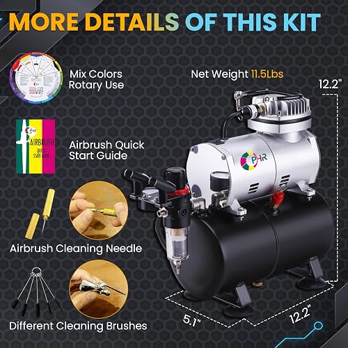 OPHIR DIY 3L Air Tank for Airbrush Air Compressor for Model Hobby Craft Painting