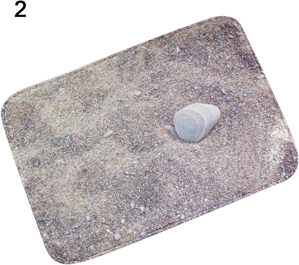 narutosak Door Mat 3D Cobblestone Print Floor Rug Doormats Indoor Outdoor Home Decor - 2#