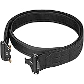 FAIRWIN Tactical Balttle Belt, 2" Molle Rigger War Combat Belt with Quick Release Buckle Law Enforcement Duty Belts for Men