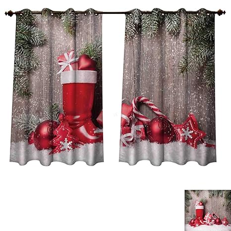 Amazon Com Rupperttextile Christmas Blackout Thermal Curtain