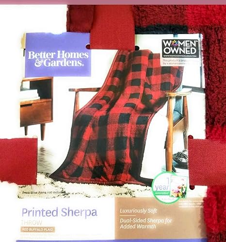 Buffalo Plaid Better Homes And Gardens Oversized Sherpa Throw