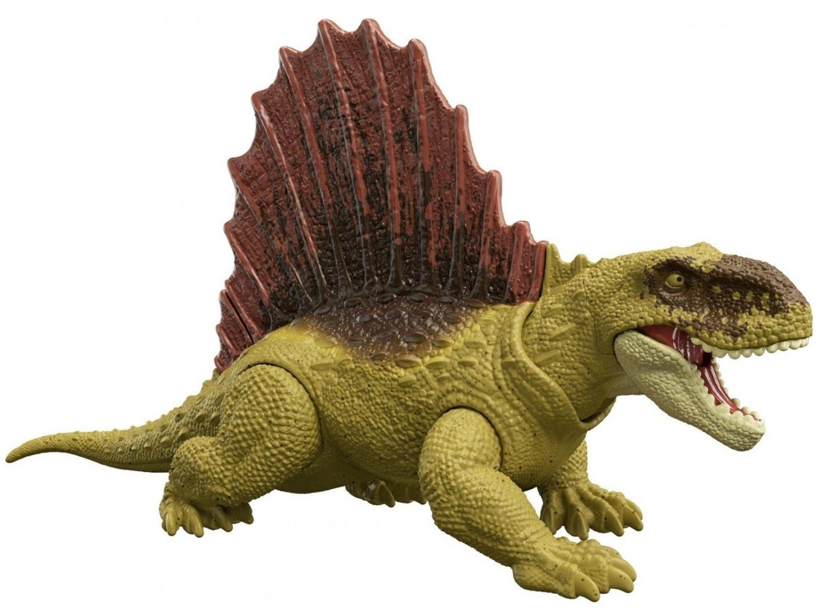 PREZIOSI Mondo Jurassic Dominion - Dinosaur Fierce Animals ''Dimetrodon'' - Articulated Dinosaur 18cm Novelty Pack Bestial - Dinosaur Toy Animal Toy for Kids HDX27- Multicolor