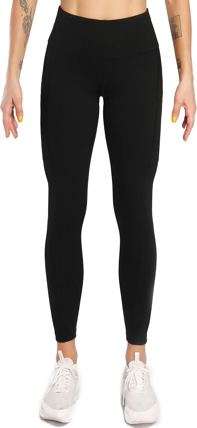 Sweetaluna Workout Leggings for Women with Pockets,High Waist Ankle Yoga Pants Running Tights Tummy Control: Clothing