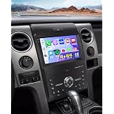 [Roinvou] 4+64G 9" Android 15 Car Radio for Ford F150 2013 2014 | 9" Touch Screen Car Stereo with Wireless CarPlay/Android Auto/Mirror Link/5GHz WiFi/BT 5.0/EQ/FM/RDS/GPS/SWC/Backup Camera