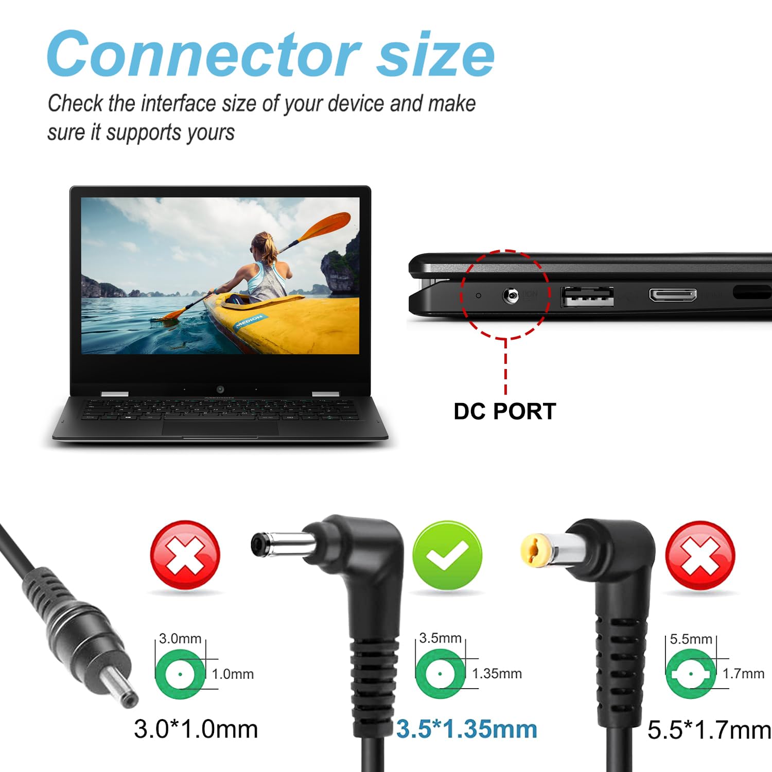 KFD 12V 2A Caricatore Alimentatore Per TREKSTOR SURFBOOK PRIMEBOOK C11