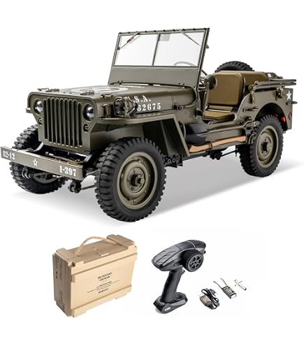 Amazon.com: Rochobby FMS 1/12 1941 MB Scaler RC Jeep, 4x4 Hobby