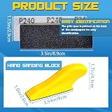 Taspire Wet and Dry Sandpaper 120-5000 Grit 75 Pieces 9 x 3 cm view 2