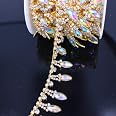 90cm Crystal Rhinestone Chain DIY Accessories For Wedding Dress Costume Applique