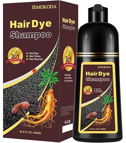 Amazon.com : GURKOOYD Hair Color Shampoo for Gray Hair, 3 in 1