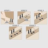 Lighting Innovations 10x Kitchen Plinth Leg Clips Brackets 32mm Dia Plastic view 5