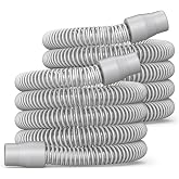 2-pack CPAP Hose, Universal CPAP Tubing - 6 Foot (72") Standard 22mm, Compatible with Most CPAP, BiPAP, and BiLevel Machines, Durable, Flexible, Leakage Free, Gray