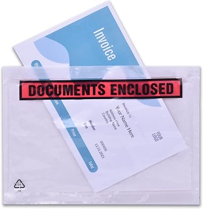 Triplast 500 x A5 Printed Document Enclosed Wallets 225x165mm