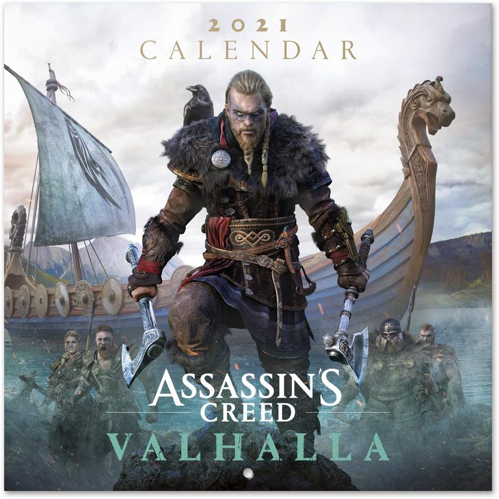 Official Assassin's Creed Valhalla 2021 Wall Calendar 11.8 x 11.8 inches Family Planner Calendar 2021 (Free Poster Included)
