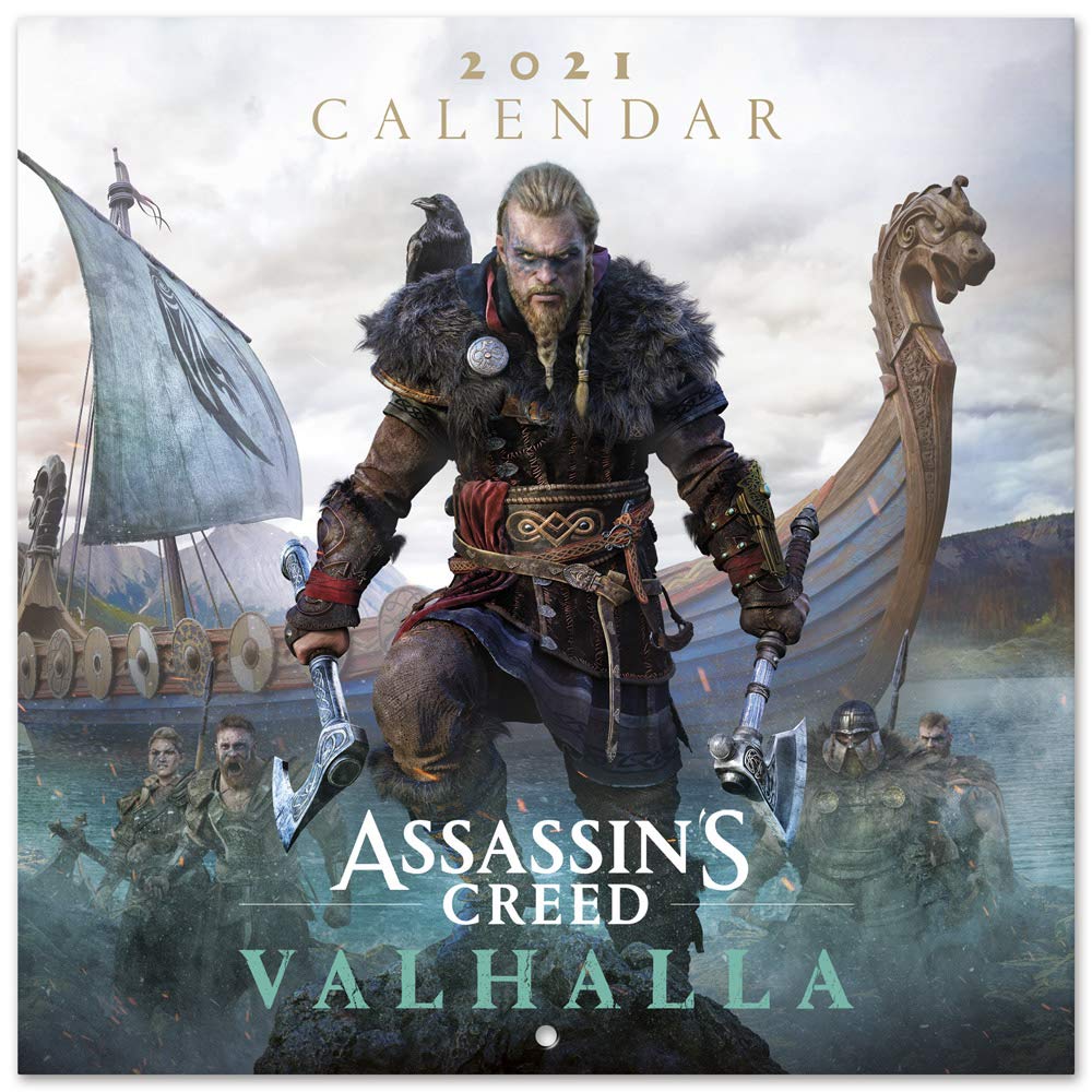 Official Assassin's Creed Valhalla 2021 Wall Calendar 11.8 x 11.8 inches Family Planner Calendar 2021 (Free Poster Included)