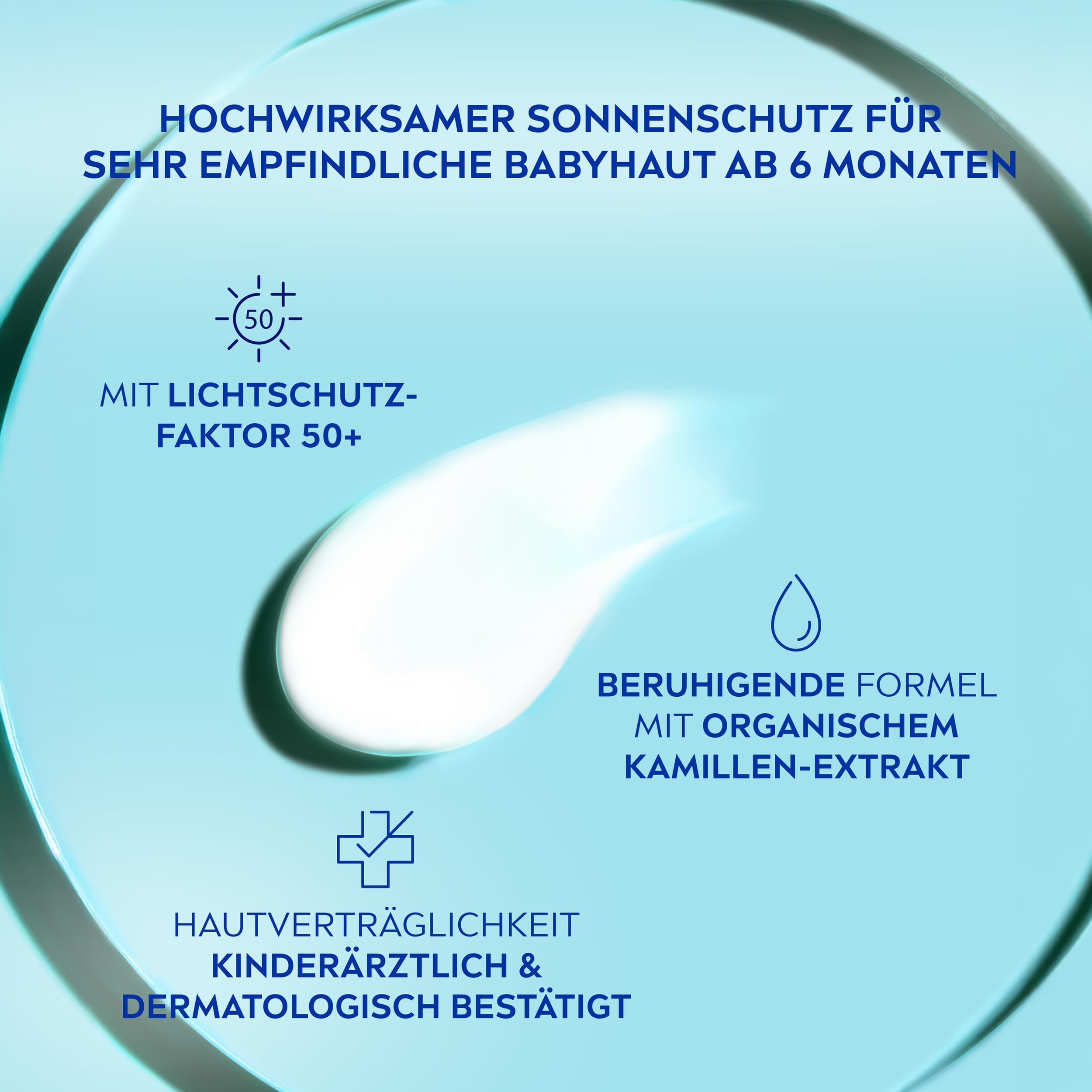 NIVEA SUN Babies & Kids Sensitiv Schutz 5in1 Sonnenmilch LSF 50+, extra wasserfestes Sonnenlotion als Spray mit LSF 50+, Sonnencreme für Kinder ohne Parfüm (250 ml) 3