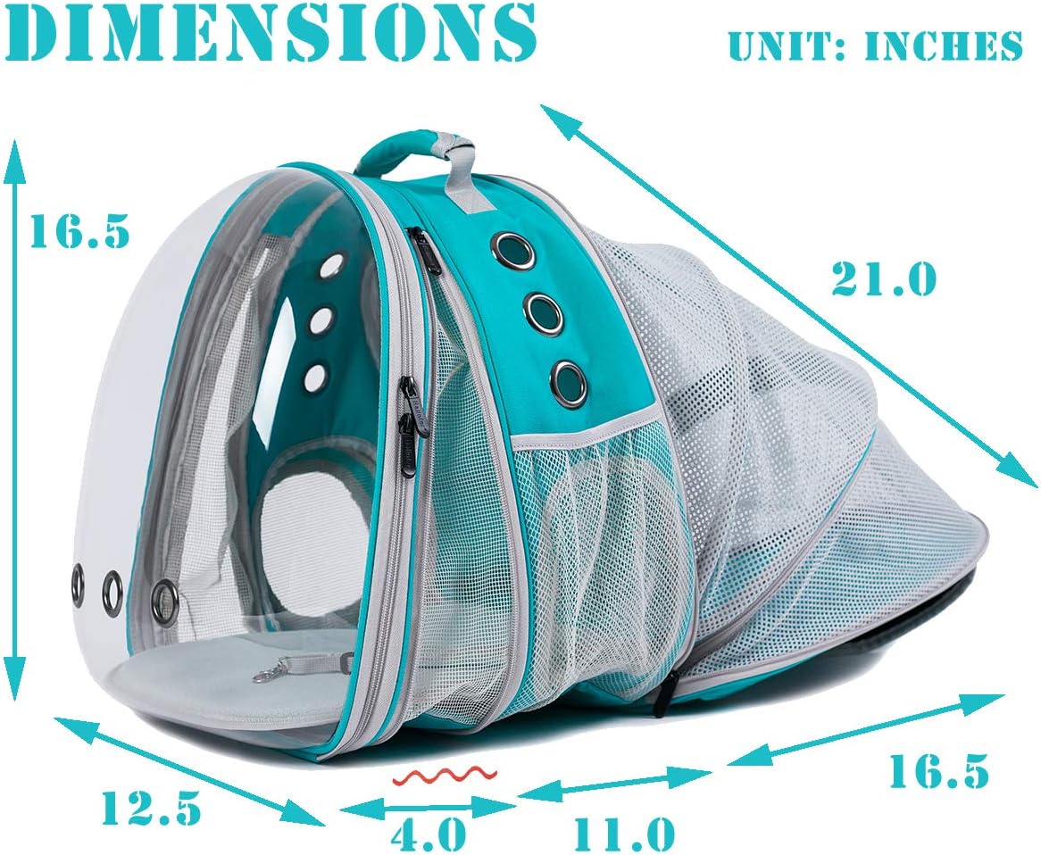 Interfashioner Large Cat Carrier Backpack, Front & Back Expandable ...