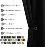 Deconovo Eyelet Blackout Curtains 42x95 Inch 2 Panels Energy Saving view 8