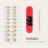 Mylee Gel Nail Wraps Blooming Lovely 20 Pre-Cured Gel Stickers view 7