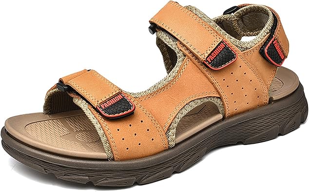 Amazon Aimetown メンズ サンダル 革 おしゃれ厚底 サンダル サンダル つっかけ スポーツサンダル 通気性 サンダル スリッパ ブランド サンダル スリッパ 大きいサイズ 幅広 甲高 疲れない サンダル 春 オフィス レザー ベランダ サンダル Aimetown ビーチサンダル