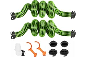 OUTPRIZE 20FT RV Sewer Hose, Extreme Heavy Duty TPE Material for Abrasion Resistance and Crush Protection, Camper Sewer Hose Kit with Pre-Attached Bayonet Fittings, 4-in-1 Adapter Elbow and Wrench