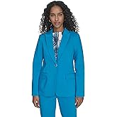 Calvin Klein Women's Stand Up Collar Open Front Structured Long Sleeve Jacket