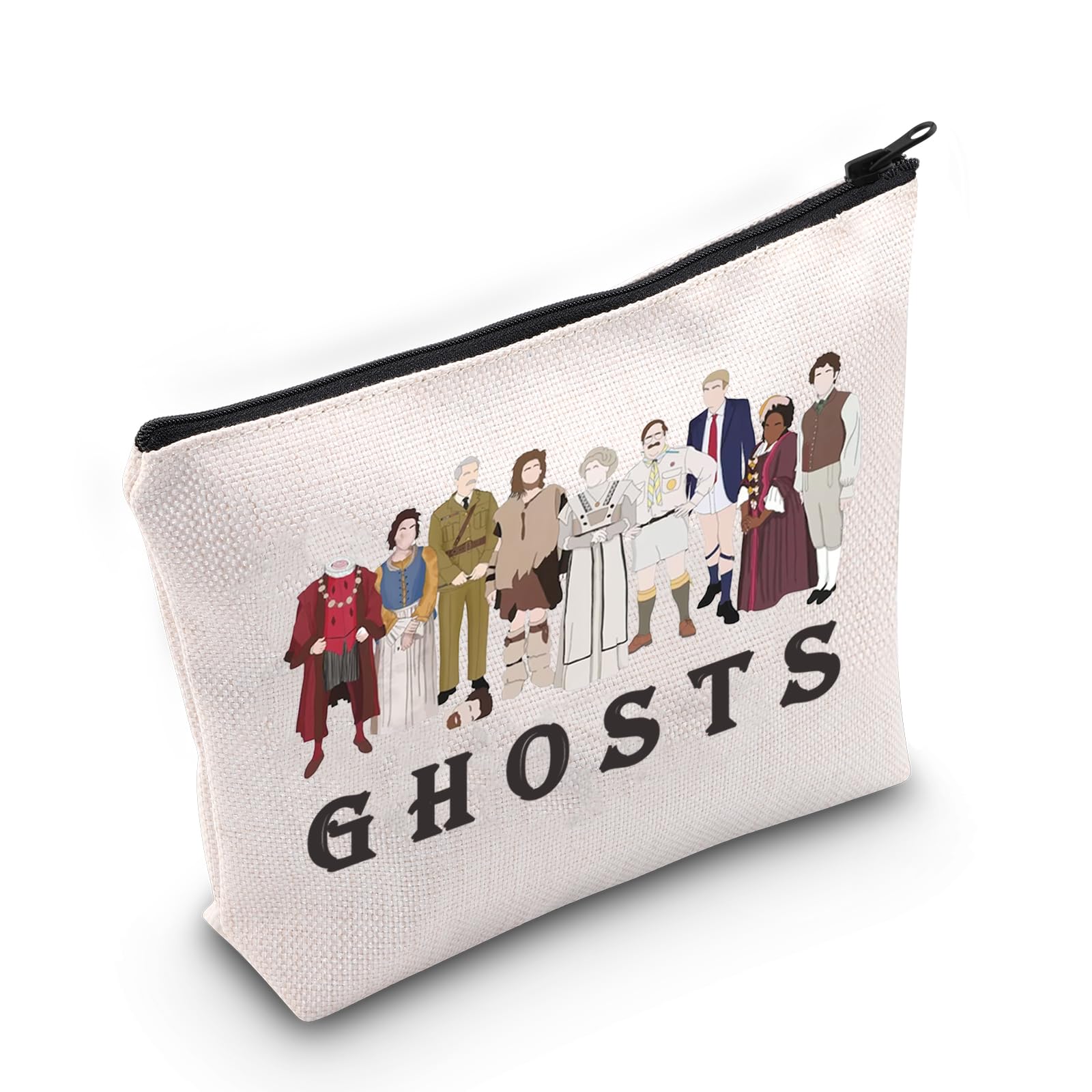 G-Hosts TV Show Inspired Gift G-Hosts Makeup Zipper Pouch for BBC's Ghosts Fans (G-ho-STS Bag)