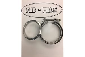 FAB-PROS Borg Warner Turbo 4" Exhaust V-band Downpipe Flange Clamp S400 S400SXE S475 S480 T4