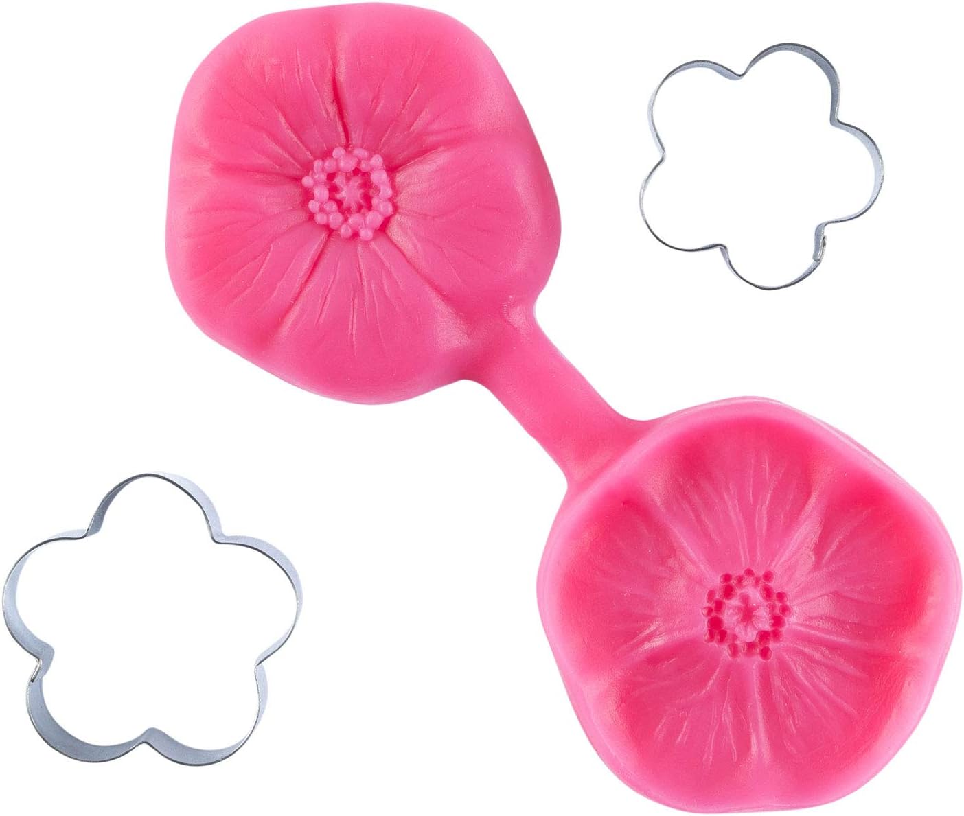 Blossom Sugar Art Buttercup Multi Set - Silicone Veining Mold and Cutter Set