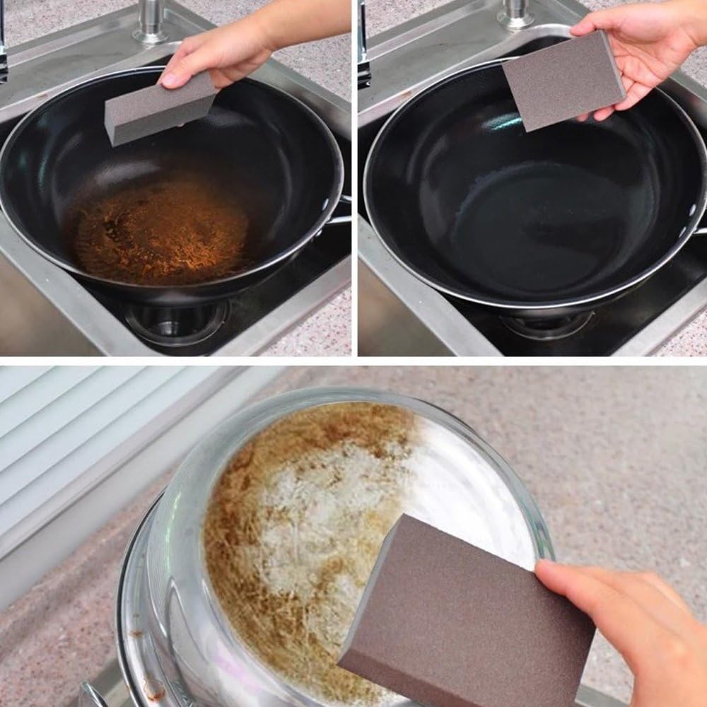 Rust Removing Nano Silicon Carbide Abrasive Kitchen Sponge