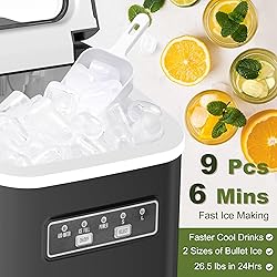 NicBex Ice Makers Countertop,Ice Machine Maker