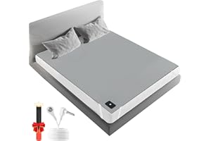 Amzeth Grounding Bed Sheet Queen Size - 90% Organic Cotton & 10% Silver Fiber Earthing Sheet for Healthy Sleep Therapy, Grounding Mat for Bed (80"x60" Fits Queen)​