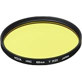 HOYA HMC K2 82mm Lens Filter (Yellow)&ndash; Tonal Enhancing Camera Filter for B&amp;W Photography with Slim Aluminum Frame, Multi-Coated Optical Glass, Reduces Flare &amp; Ghosting, Improves Contrast &amp; Clarity