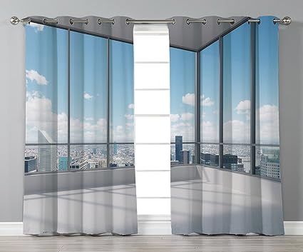 Amazon Com Iprint Stylish Window Curtains Modern Decor