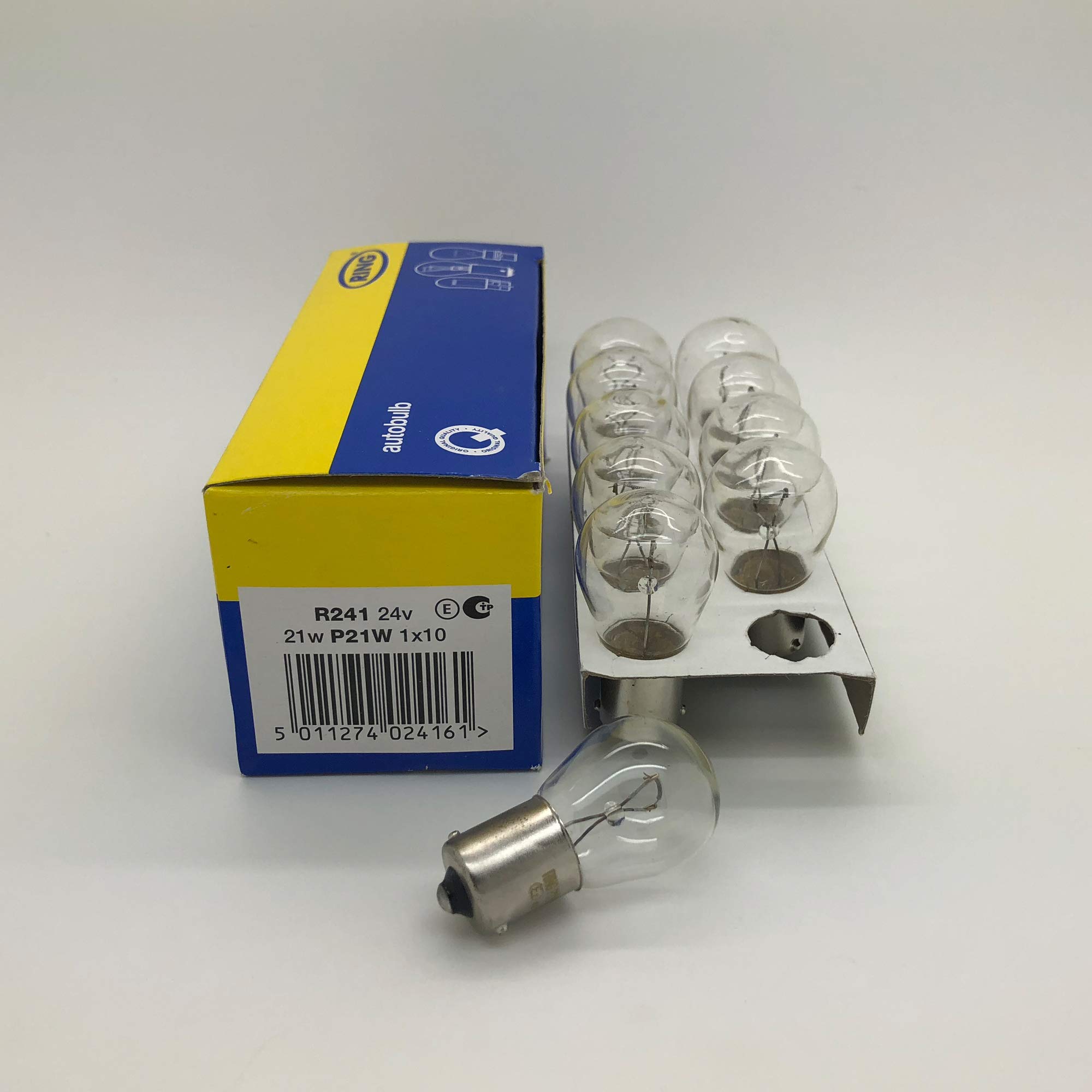 Ring Automotive R241 24v 21w SCC BA15s Brake/Indicator/Reverse/Rear Fog - Pack of 10