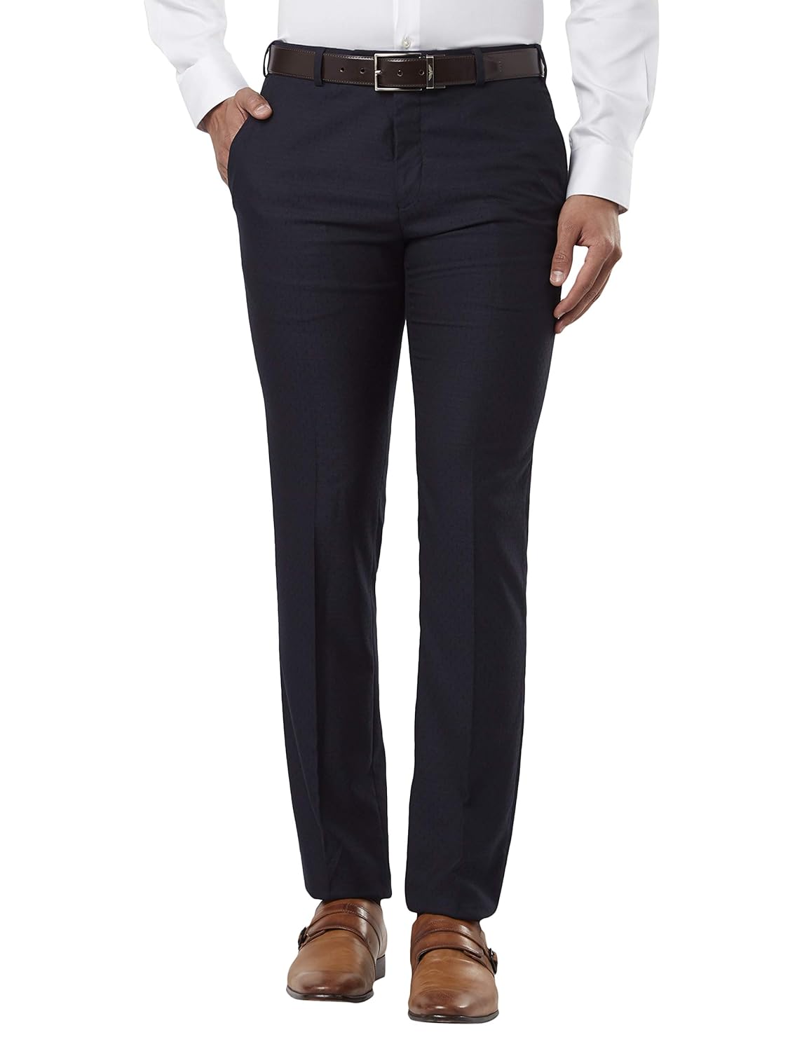 Buy Raymond Men's Flat Front Slim Pants at Amazon.in