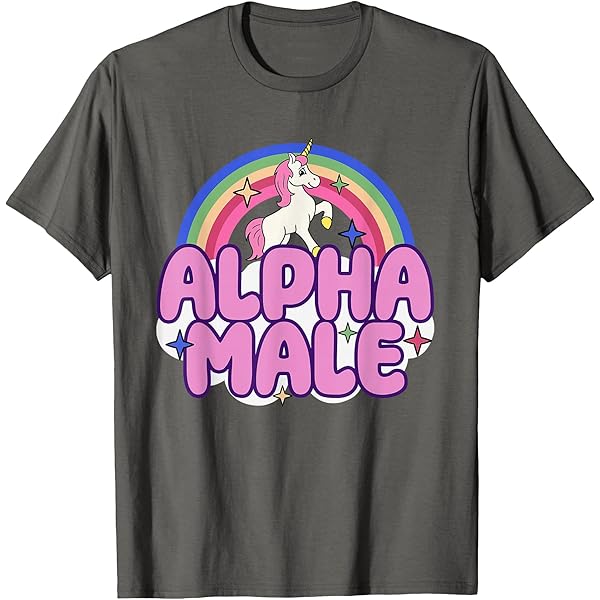 Amazon.com: Alpha Male Unicorn Funny Sarcastic Ironic Pink Y2K