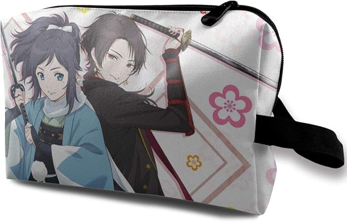 Amazon メイク ポーチ 化粧ポーチ 刀剣乱舞 花丸 大和守安定と加州清光 沖田組 トイレタリーバッグ バスルームポーチ 洗面用具入れ 収納 バッグインバッグ トラベルポーチ 旅行カバン フルメイクセットバッグ Goumia 化粧ポーチ 通販