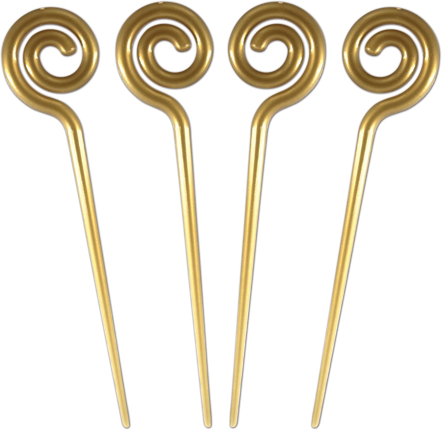 Royer 4.5" Plastic Spiral Martini & Cocktail Picks, Set of