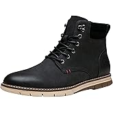 VOSTEY Boots for Men Casual Dress Shoes Fashion Waterproof Men's Motorcycle Boots